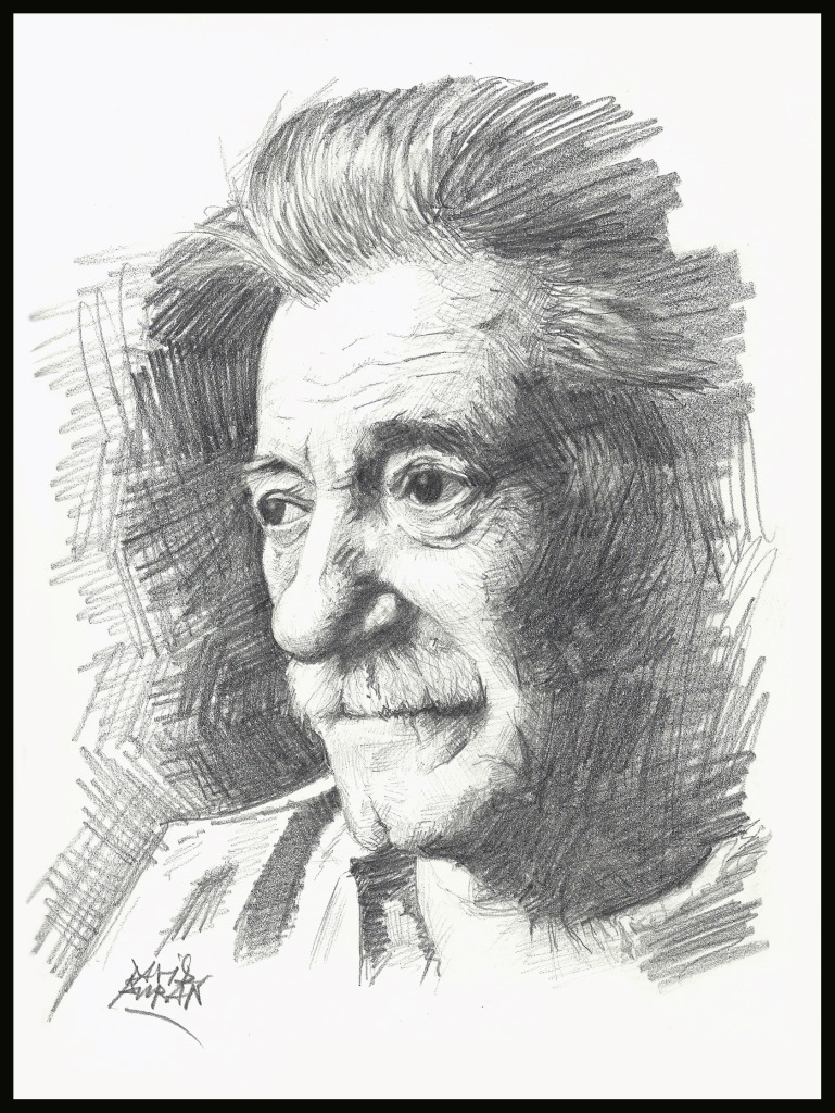 :icondaviddurangarcia: Retrato de Mario Benedetti by daviddurangarcia